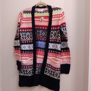 NWY Old Navy women's cardigan sweater mutlicolor XS